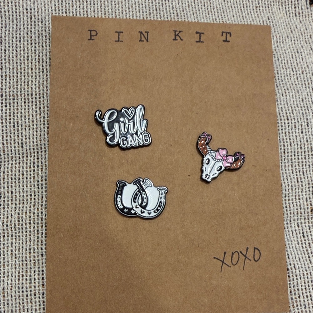 Girl Gang Enamel Pin Set